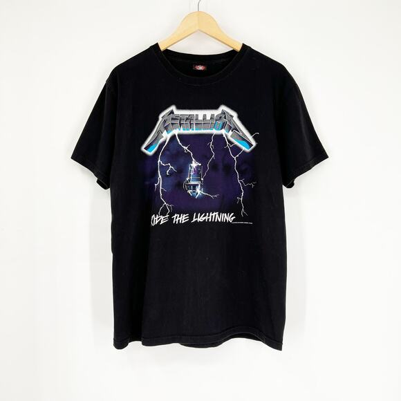 Vintage Other - Rock Yeah Metallica Ride the Lightning Double Sided Graphic T-Shirt Size Large